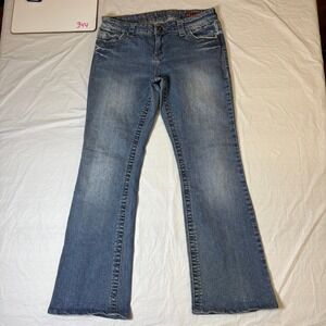 Vintage Y2K dELiA*s Bailey Low Rise Bootcut Jeans Medium Wash Delias bootcut